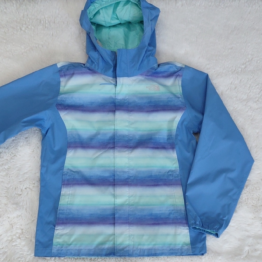 THE NORTH FACE Blue and Green Hooded Jacket - Picture 8 of 16